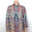 Etro Paisley Print Linen Button Down Shirt Size Large