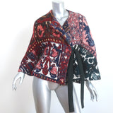 Chloe Tapestry Wrap Jacket Multicolor Cotton-Blend Size 36