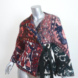 Chloe Tapestry Wrap Jacket Multicolor Cotton-Blend Size 36