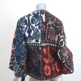 Chloe Tapestry Wrap Jacket Multicolor Cotton-Blend Size 36