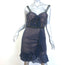 Self-Portrait Broderie Anglaise Ruffle Mini Dress Navy Size US 6