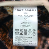 Chloe Tapestry Wrap Jacket Multicolor Cotton-Blend Size 36