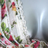 Zimmermann Billows Smocked Mini Dress White Floral Print Linen-Silk Size 1