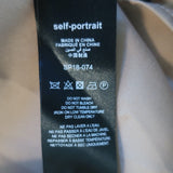 Self-Portrait Broderie Anglaise Ruffle Mini Dress Navy Size US 6