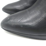 Lanvin Metal-Heel Platform Booties Black Leather Size 40