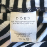 Doen Paulette Tee Navy/White Nantucket Stripe Size Medium Boatneck Top