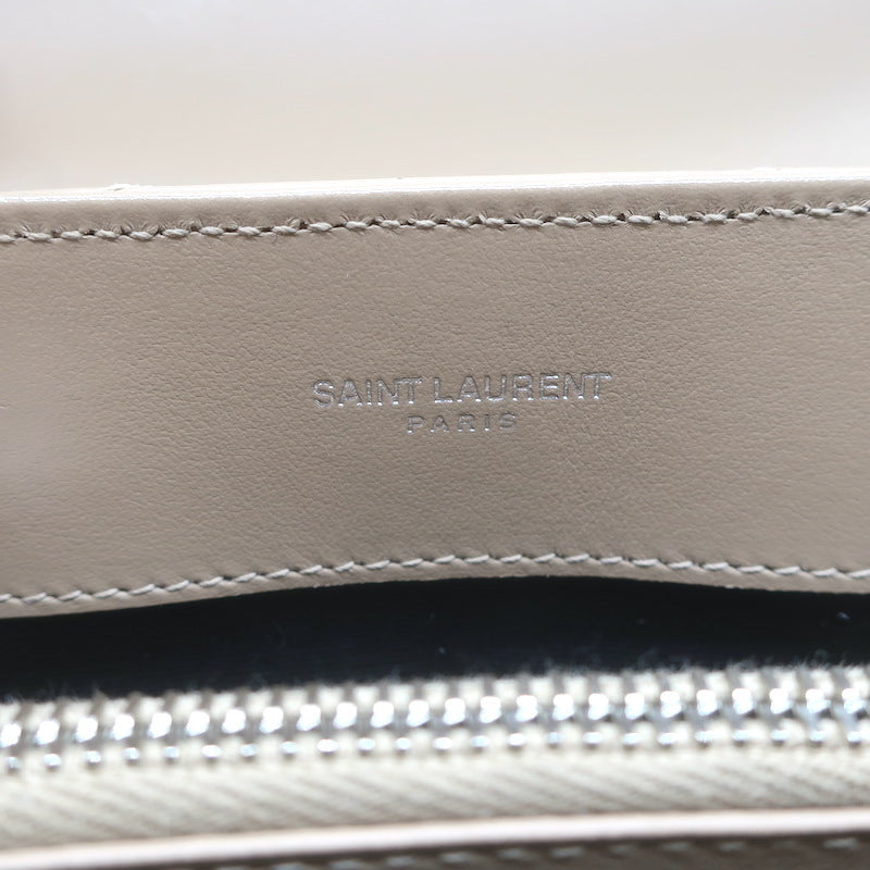 Saint Laurent Small LouLou Y-Quilted Shoulder Bag Beige Leather Crossbody