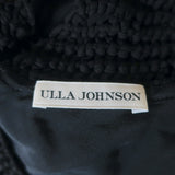 Ulla Johnson Fringed Midi Dress Sanna Black Silk Macrame Size 2