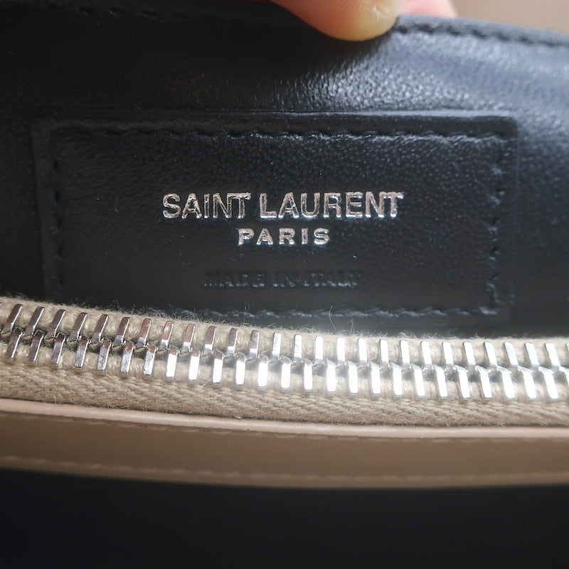 Saint Laurent Small LouLou Y-Quilted Shoulder Bag Beige Leather Crossbody