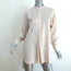 Christian Dior Long Sleeve Tunic Beige Size 36 High-Low Top