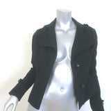 Balmain Jacket Black Wool-Cashmere Size 36