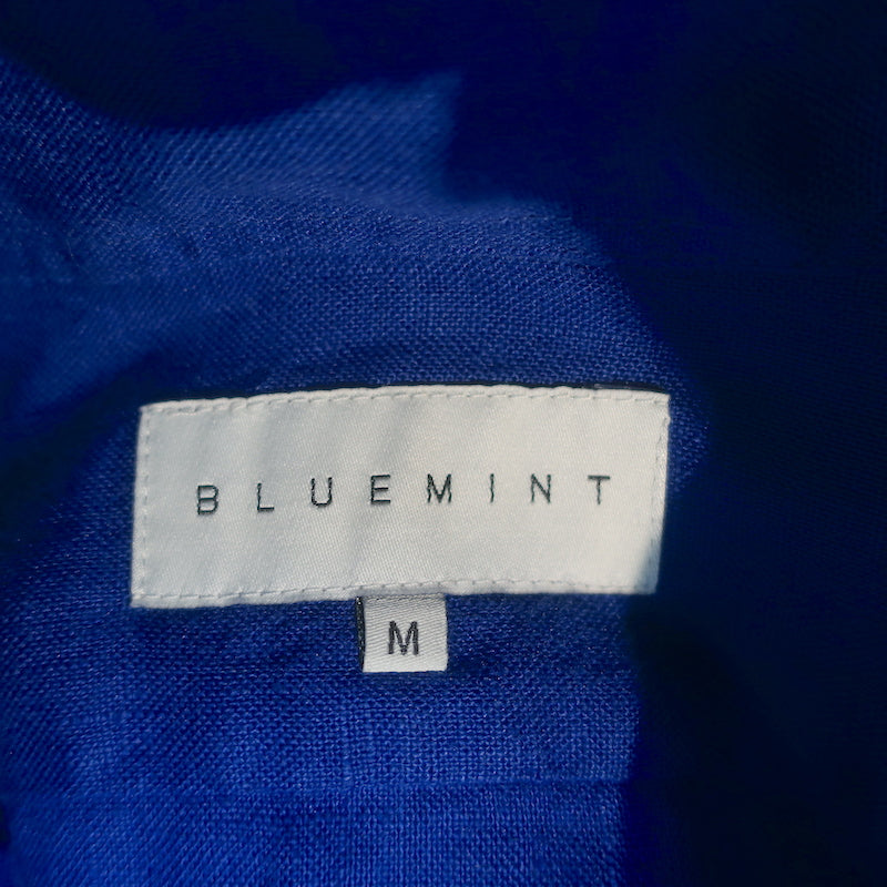 Bluemint Martin Long Sleeve Linen Button Down Shirt Blue Size Medium