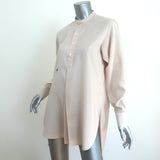 Christian Dior Long Sleeve Tunic Beige Size 36 High-Low Top