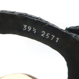 Gabriela Hearst x Clergerie Hester Platform Raffia Sandals Black Size 39.5 NEW