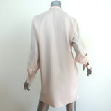 Christian Dior Long Sleeve Tunic Beige Size 36 High-Low Top