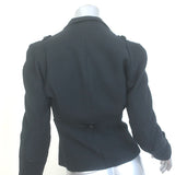 Balmain Jacket Black Wool-Cashmere Size 36