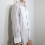 Tom Ford Bib-Front Tuxedo Shirt White Cotton Pique & Poplin Size 40 - 15 3/4