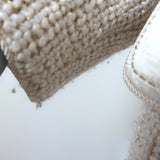 Vintage Chanel Metallic Tweed Open-Front Coat Cream/Gold Mohair-Blend Size 34