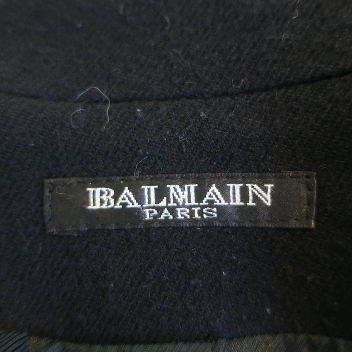 Balmain Jacket Black Wool-Cashmere Size 36