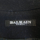 Balmain Jacket Black Wool-Cashmere Size 36