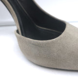 Celine D'Orsay Pumps Gray Suede Size 40.5 Pointed Toe Heels
