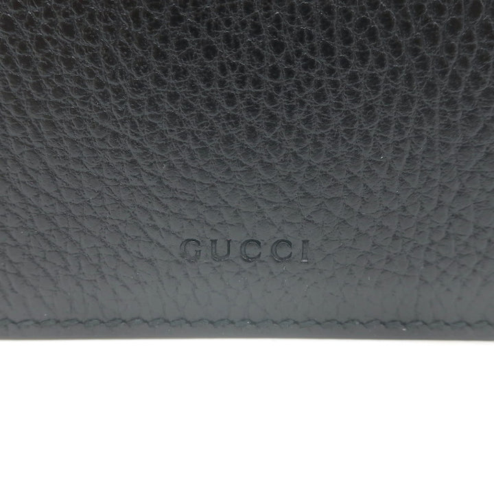Gucci Dionysus Crystal-Embellished Small Shoulder Bag Black Grained Leather