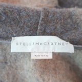 Stella McCartney Wrap Coat Taupe Gray Colorblock Wool-Alpaca Size 34