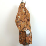 Ulla Johnson Wilhemina Bubble Mini Dress Amber Floral Print Jersey Size Small