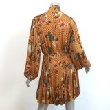 Ulla Johnson Wilhemina Bubble Mini Dress Amber Floral Print Jersey Size Small