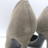 Celine D'Orsay Pumps Gray Suede Size 40.5 Pointed Toe Heels