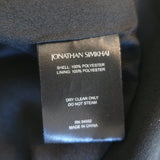 Jonathan Simkhai Polka Dot Puff Sleeve Belted Dress Black Crepe Size 12