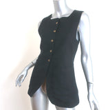 Posse Emma Vest Black Linen Size Medium