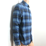 Vince Norden Plaid Button Down Shirt Blue Cotton Size Medium NEW