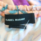 Isabel Marant Jadessi Cutout Midi Dress Papaya Floral Print Jersey Size 36