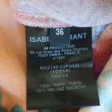 Isabel Marant Jadessi Cutout Midi Dress Papaya Floral Print Jersey Size 36