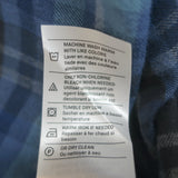 Vince Norden Plaid Button Down Shirt Blue Cotton Size Medium NEW