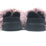 ROAM Faux Fur Cloud Slides Lavender Size 40 Crisscross Sandals NEW