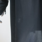 Christian Dior Mini Dress Black Pleated Silk Size US 6 Long Sleeve Tunic