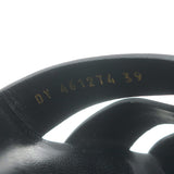 Saint Laurent Tribute Super Platform T-Strap Sandals Black Leather Size 39