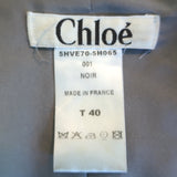 Chloe Two-Tone Sequined Jacket Black & Navy Wool-Cashmere Size 40