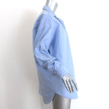 Frank & Eileen Shirley Oversized Button Up Shirt Blue Size Small Long Sleeve Top