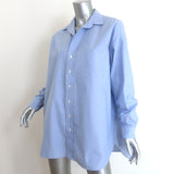 Frank & Eileen Shirley Oversized Button Up Shirt Blue Size Small Long Sleeve Top