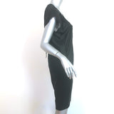 Stella McCartney Ruched-Neck Dress Black Size 38