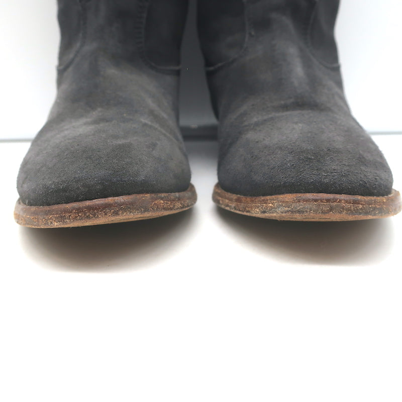 Isabel Marant Jenny Ankle Boots Dark Gray Suede Size 39