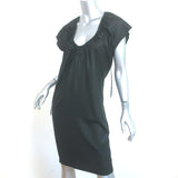 Stella McCartney Ruched-Neck Dress Black Size 38