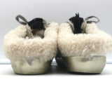 Golden Goose Superstar Sabot Shearling Sneakers White & Leopard Size 36 NEW