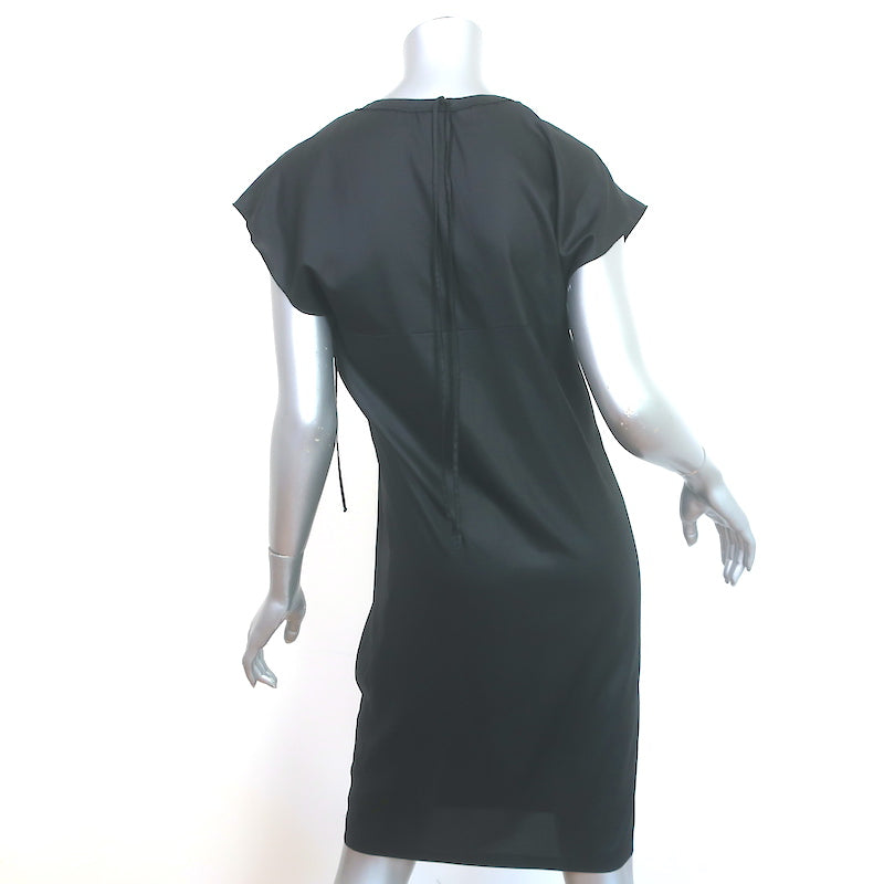 Stella McCartney Ruched-Neck Dress Black Size 38