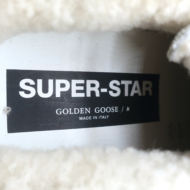 Golden Goose Superstar Sabot Shearling Sneakers White &amp; Leopard Size 36 NEW