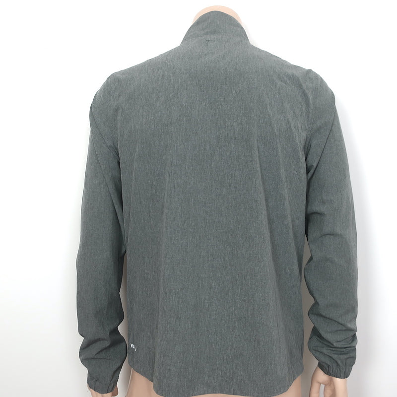 Vuori Venture Track Jacket Gray Stretch Polyester Size Medium