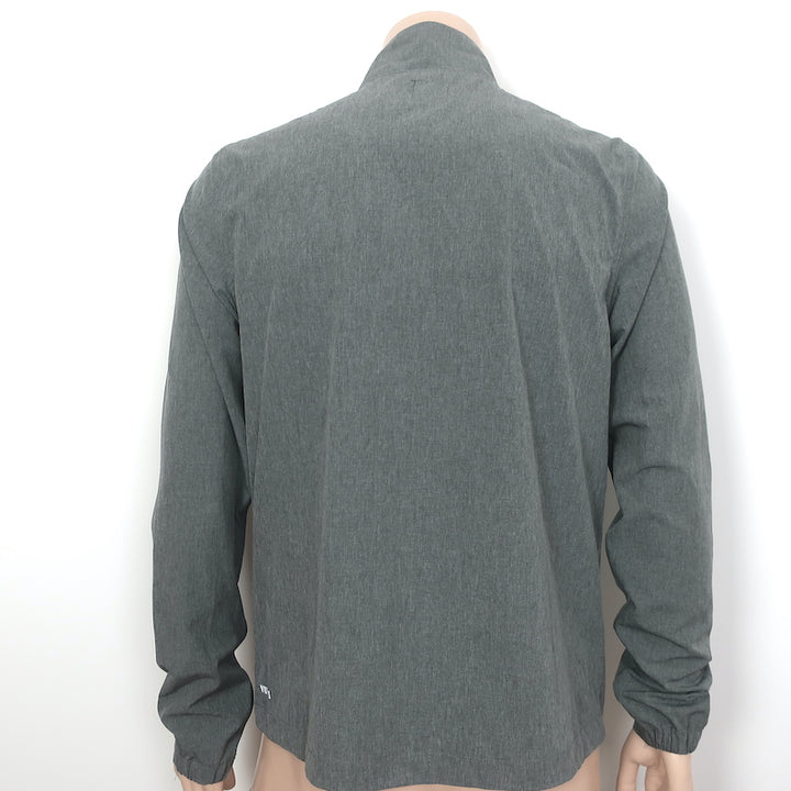Vuori Venture Track Jacket Gray Stretch Polyester Size Medium